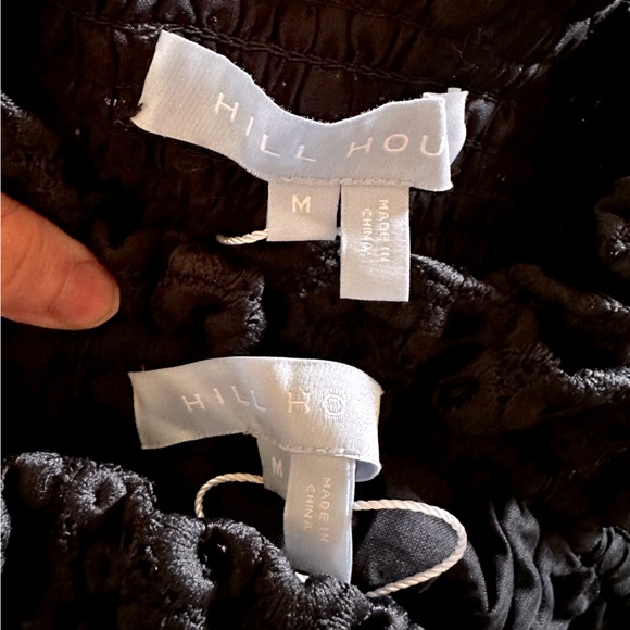 NWT Hill House Home Black Scallop Lace June Nap Top & Delphine Nap Skirt - Picture 7 of 7